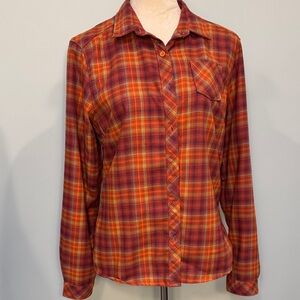 White Sierra fall plaid shirt Size M